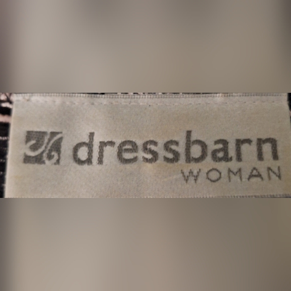 DRESSBARN Black and Pink Lace Blouse - Picture 6 of 7